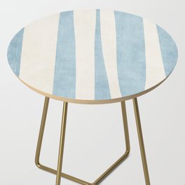 Minimalist Off-White Sky Blue Contemporary Design Side Table