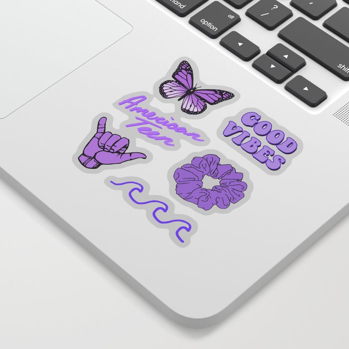purple aesthetic Sticker by chic_matt | Society6
