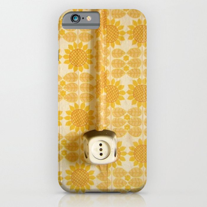Vintage Sunflowers Pattern of GDR with Socket  iPhone Case