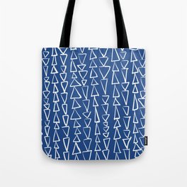 Blue Jazz Triangles Tote Bag