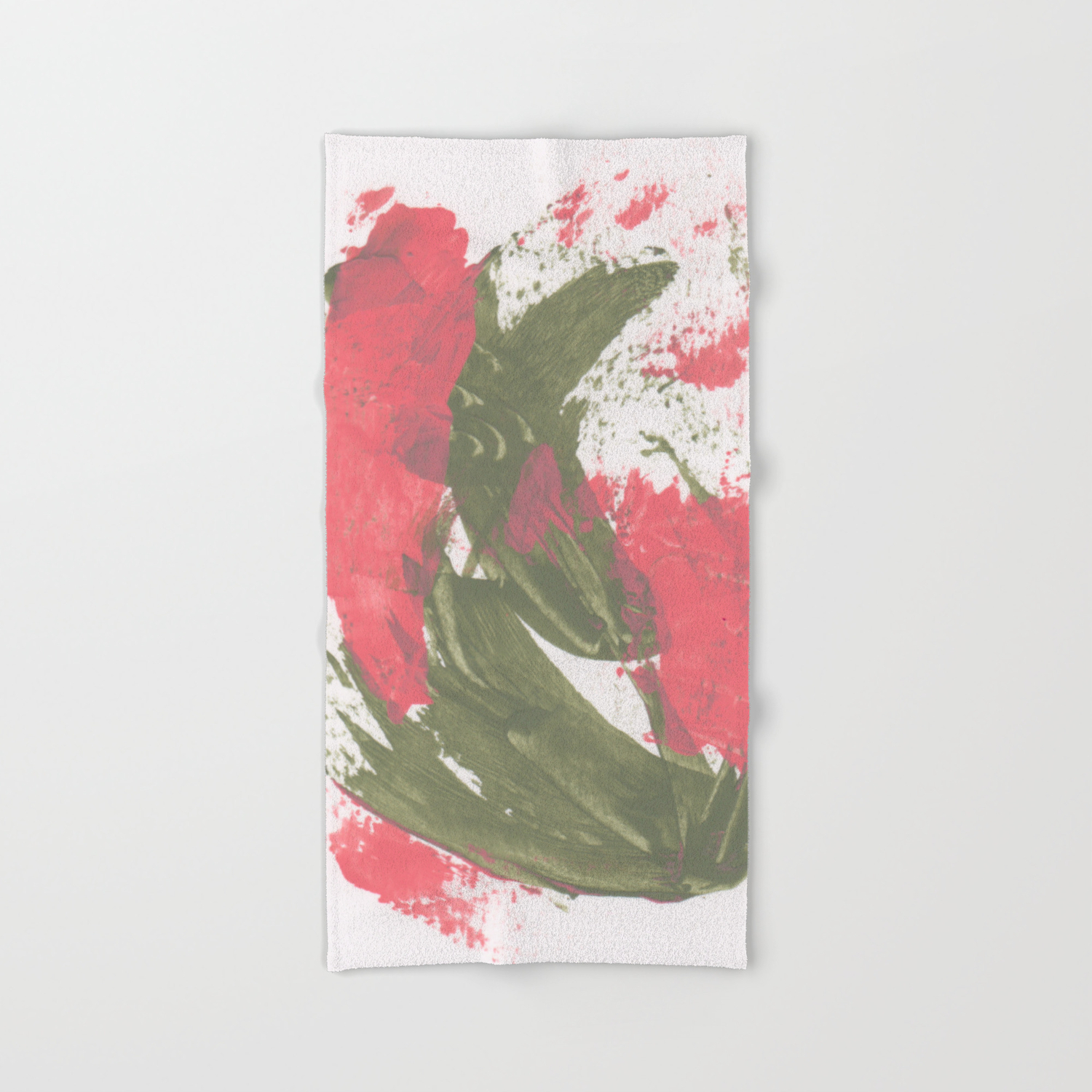 Abstract Cactus Flower Hand Bath Towel By Vndesigns Society6