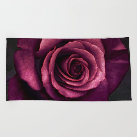 Lilac rose(3) Beach Towel
