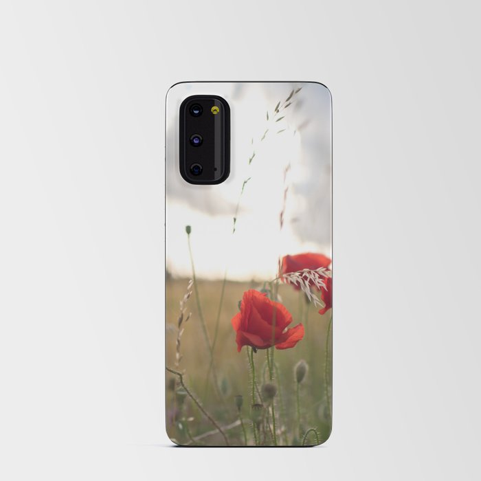 Enchanting field in Denmark | Flower meadow in Scandinavia | Poppies in Sight | Android Card Case