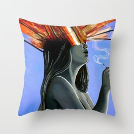 Imagination Burst Throw Pillow