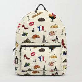 French pattern Backpack