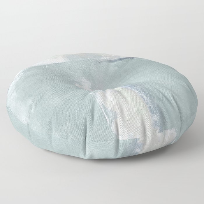 mint abstract Floor Pillow