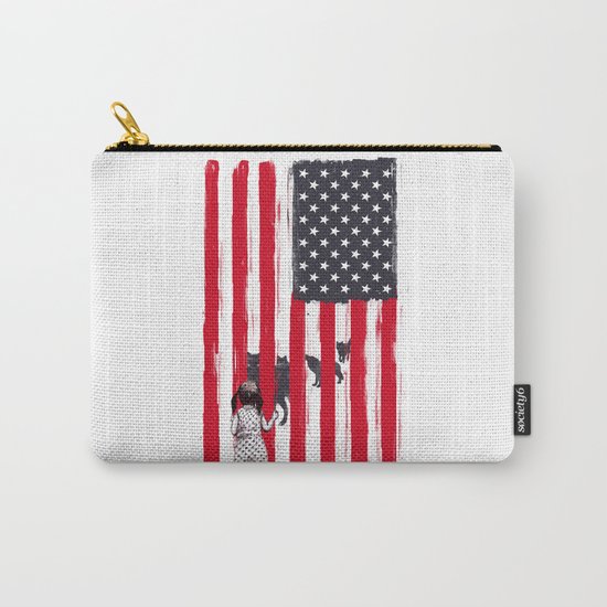 Little girl and wolves Carry-All Pouch
