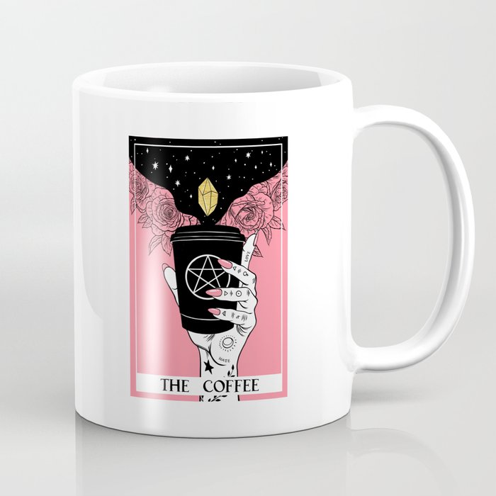 Tarot card. The Coffee pink Coffee Mug
