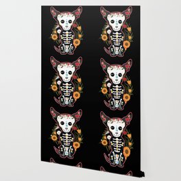 Muertos Day Of Dead Sugar Skull Chihuahua Dog Wallpaper