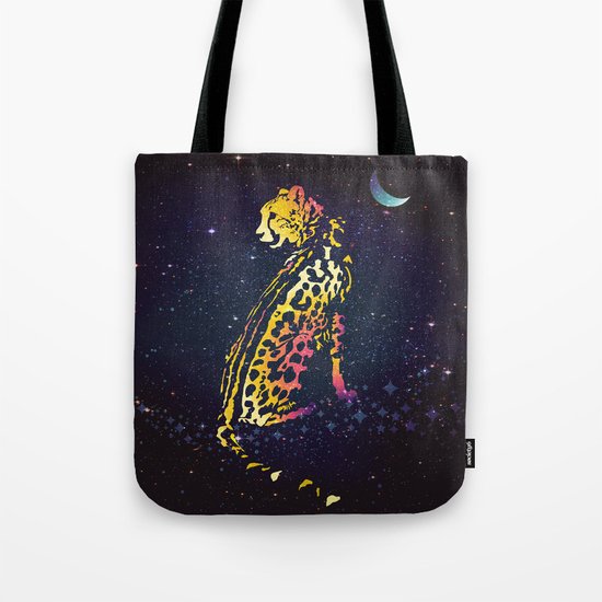 Space Leopard Tote Bag