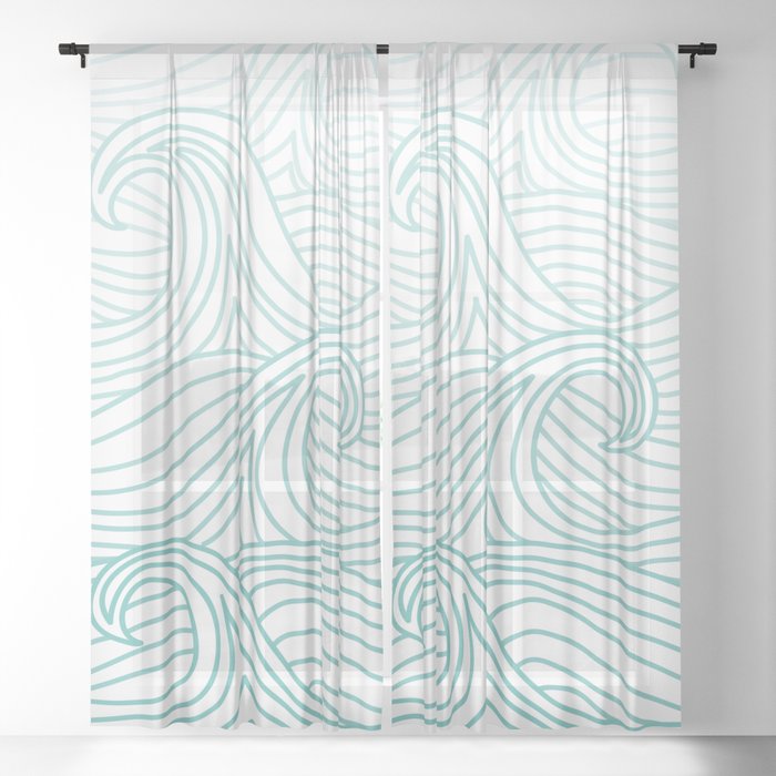 Ombré Wave Sheer Curtain