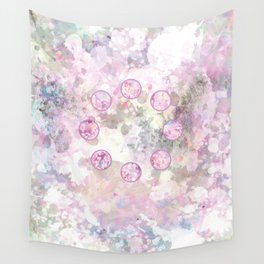 Ring of Purple Circles Wall Tapestry