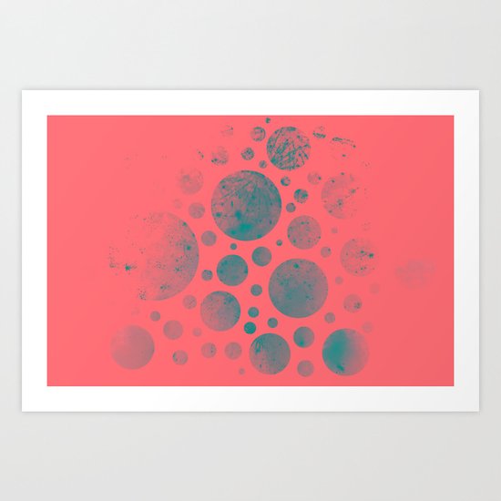 Abstract Fireworks #2 Art Print