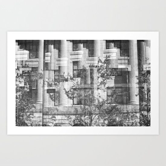 Downtown 2: Through Glass Art Print