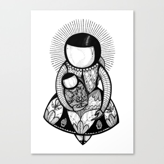 Astronaut Mom Canvas Print