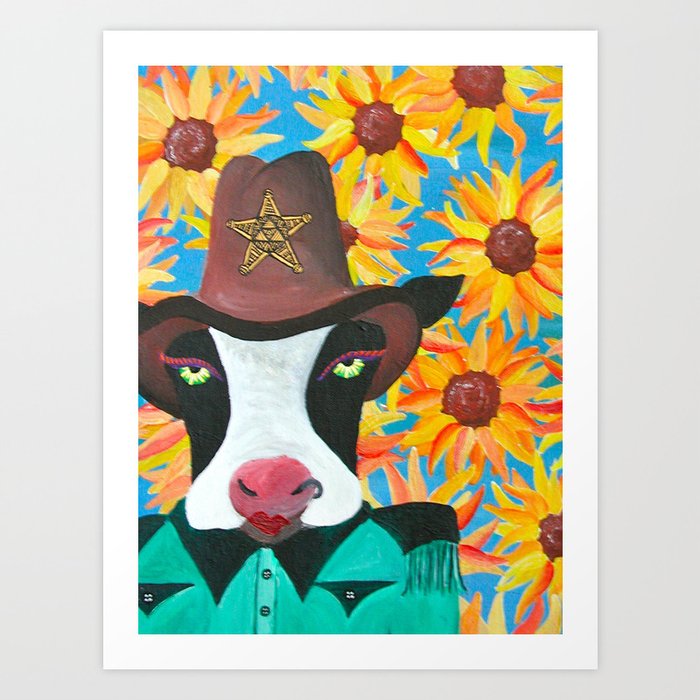 Cowgirl Art Print