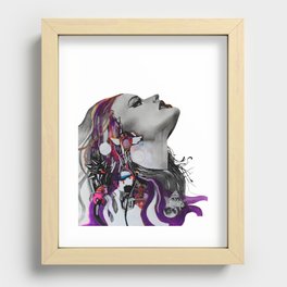 Wild Haired Woman Recessed Framed Print