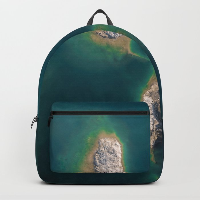 Definitely Three little islands in a lake – Minimalist Landscape Photography Backpack