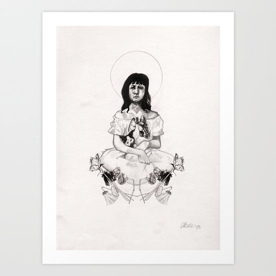 The Girl With Half a Lung Art Print