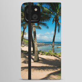 Kuau Beach Paia Maui North Shore Hawaii iPhone Wallet Case