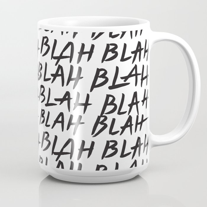 Dinnerware Serveware Mug Blah Blah Blah White Home Garden Mod Ng