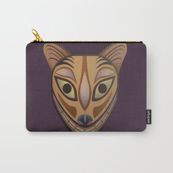 Feline tribal mask Carry-All Pouch