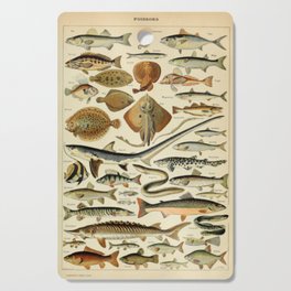 Fish Chart Cutting Board