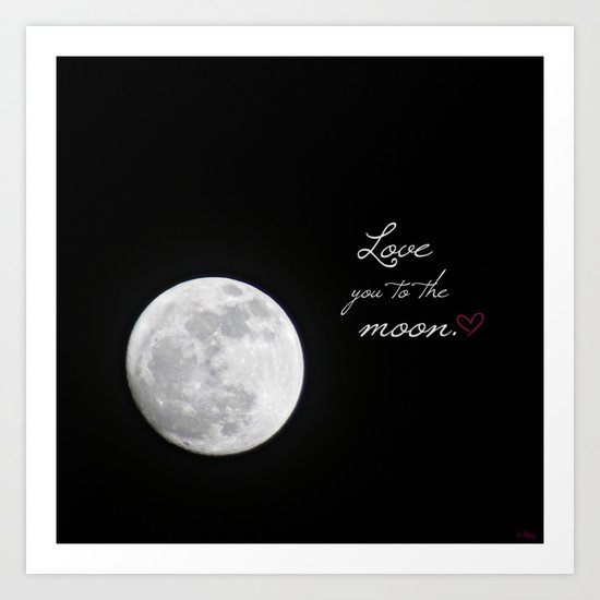 To the Moon Art Print