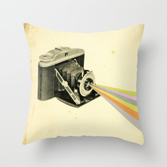 It's a Colourful World Throw Pillow