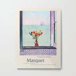 Albert Marquet. Exhibition poster for Musee de l'Orangerie in Paris, 1975-1976. Metal Print | Frenchprint, Frenchpainter, Homedecor, Painting, Sea, Vintageposter, Window, Vintage, Marquetposter, Artexhibition 
