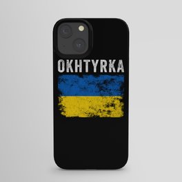 Okhtyrka Ukraine Ukrainian Patriotic iPhone Case