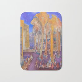 New College Palm Court Party Bath Mat | Oil, Palmcourtparty, Starrynight, Painting, Expressionism, Newcollege 