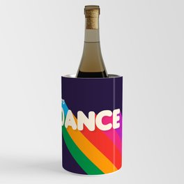 RAINBOW DANCE TYPOGRAPHY- let's dance Wine Chiller