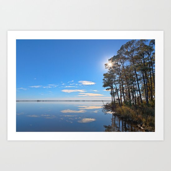 Blackwater Sunburst Marsh Art Print