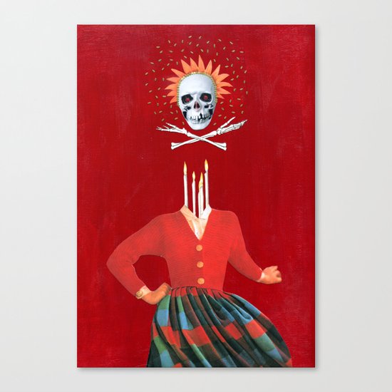 Candle lady Canvas Print