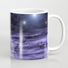 Asteroids in space nebula Coffee Mug