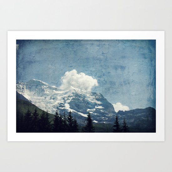 Swiss Mountains Art Print