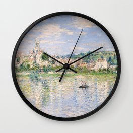 Vetheuil in Summer 1880 by Claude Monet Wall Clock