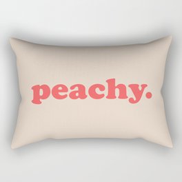 Peachy Funny Vintage Saying Rectangular Pillow