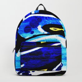 Graffiti 15 Backpack | Harman, Alan, Color, Blue, White, Vandalism, Yellow, Art, Graffiti, Black 