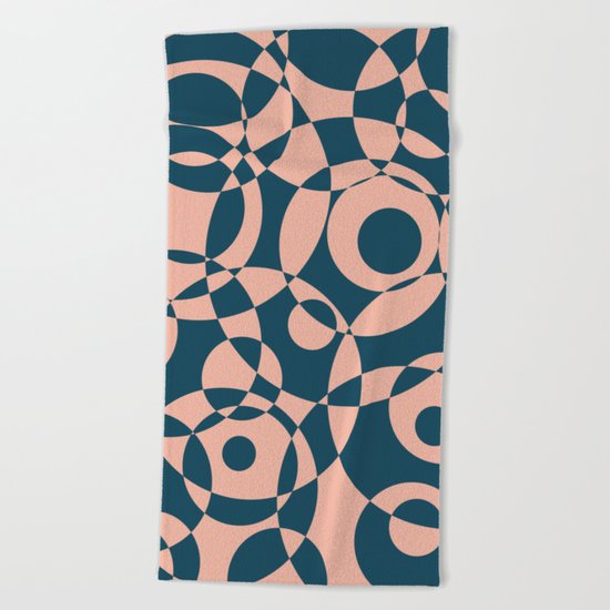 Abstract circles Beach Towel