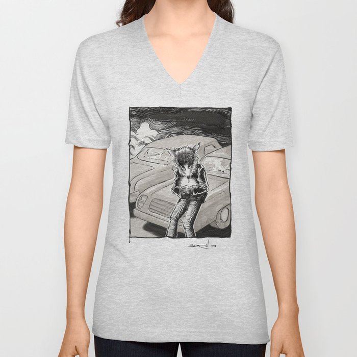 Lobo / Wolf V Neck T Shirt