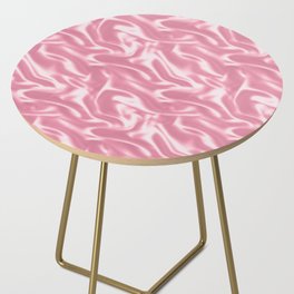 Luxury Pink Satin Silk Texture Side Table