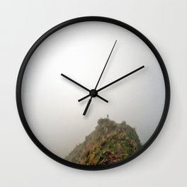 Alone at the end of the world Wall Clock