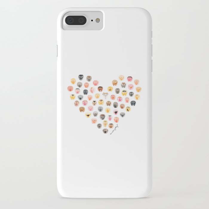 vulva heart iphone case