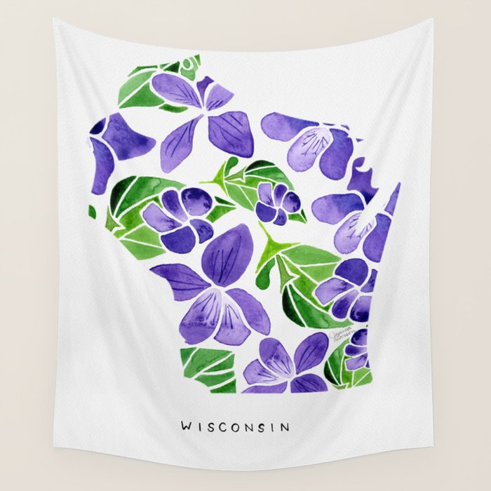 State shop flower tapestry