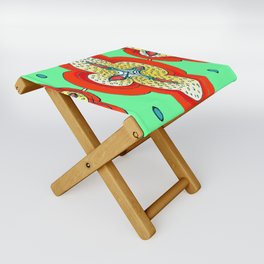 Paisley Folding Stool