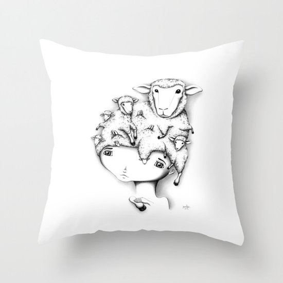 Merino Mutation Throw Pillow