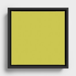 Cyber lime colour pattern  Framed Canvas