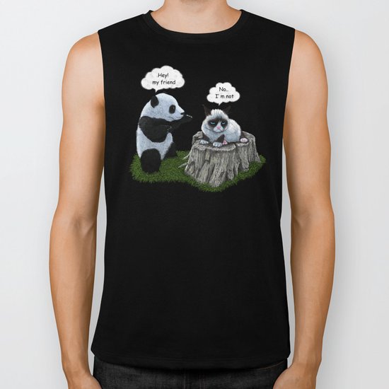 Panda Biker Tank